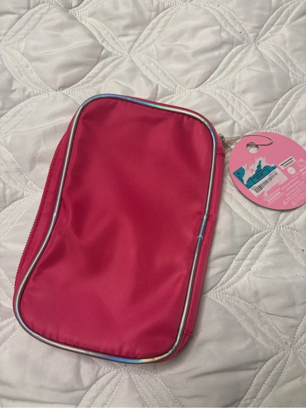 Hello Kitty Hot Pink Travel Organizer with Embroidered Patches